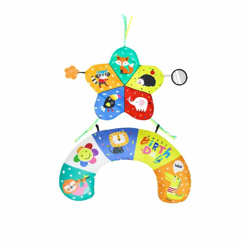 Подушка розвиваюча дитяча двостороння 9323A Морські мешканці та дикі тваринки