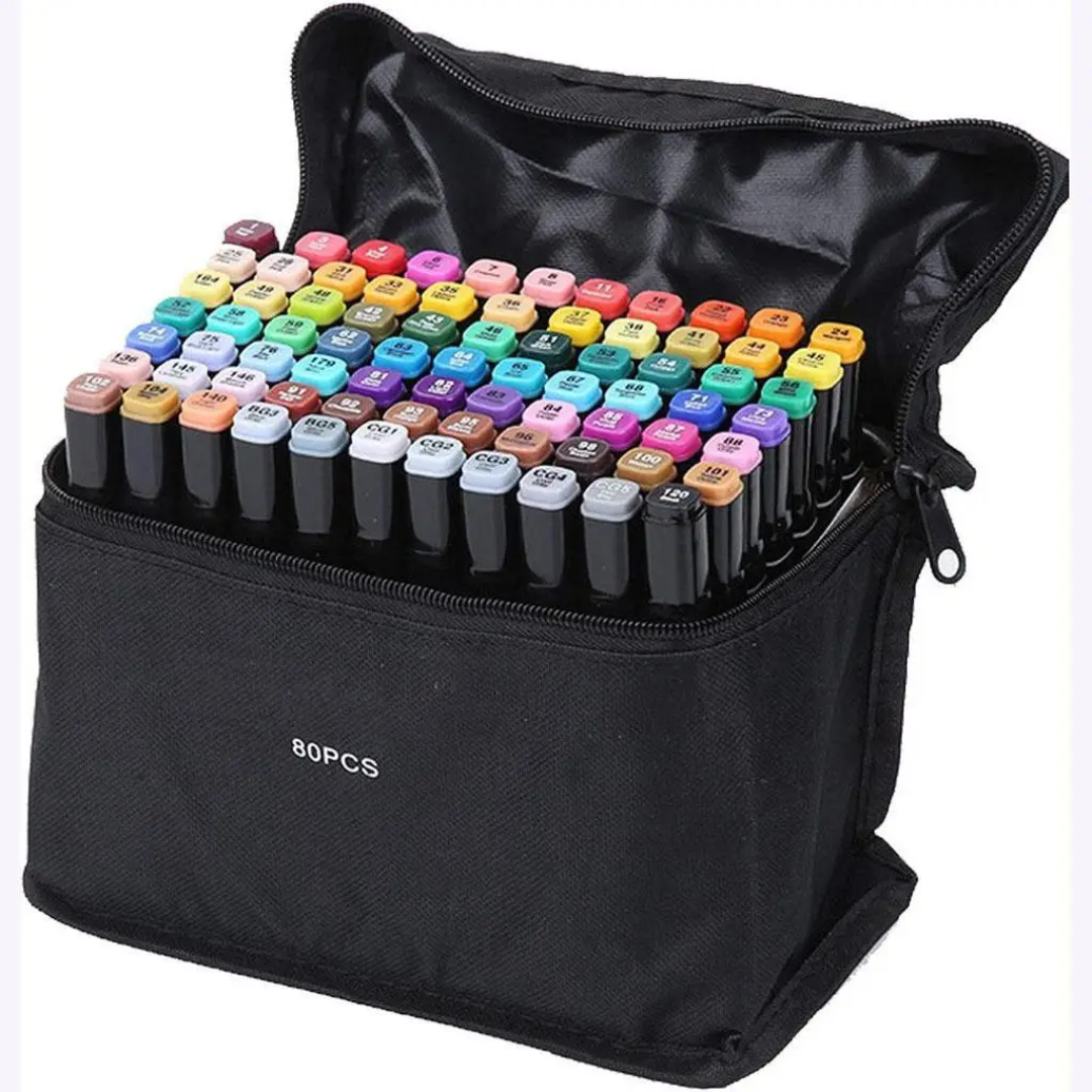 Набір маркерів Touch Raven двосторонні 80 шт. (2479516988)