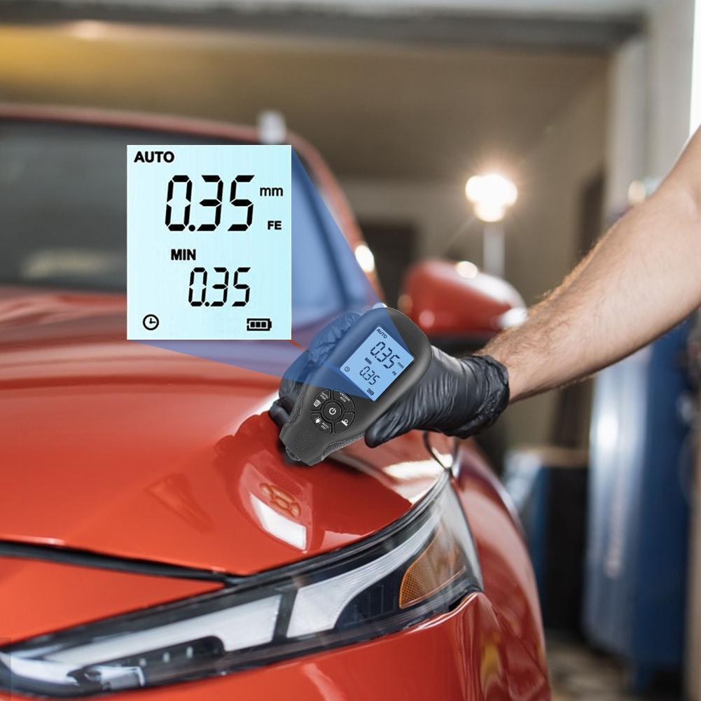 Товщиномір фарби цифровий 0-2000 мкм Fe Nfe Чорний (НР051219) - фото 10 Товщиномір фарби цифровий 0-2000 мкм Fe Nfe Чорний (НР051219) - фото 10