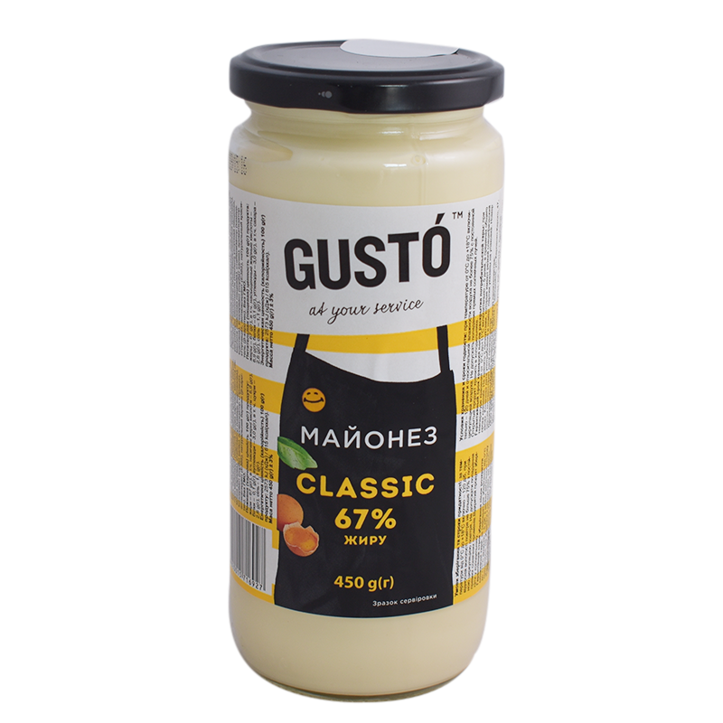 Майонез Gusto Classic 67% 450 г