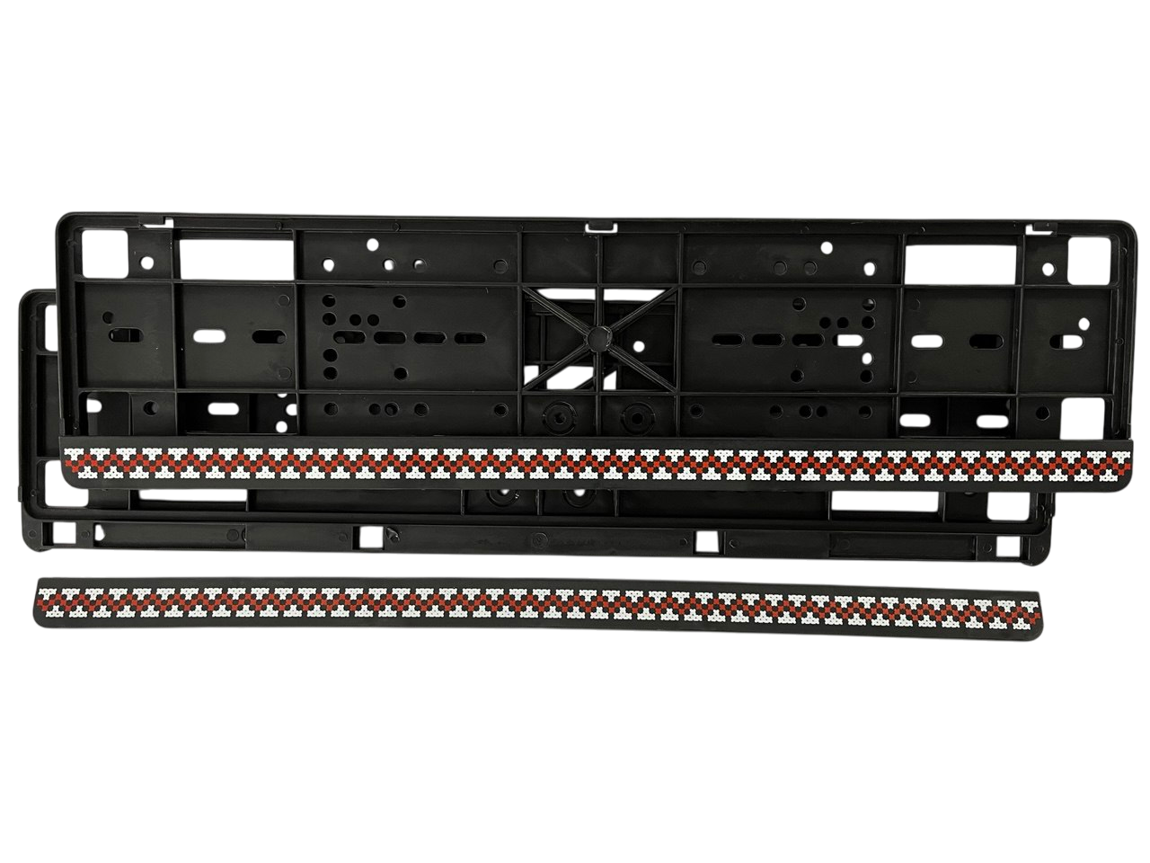 Рамка номерного знака с защелками Книжка Вышиванка пара (17737)
