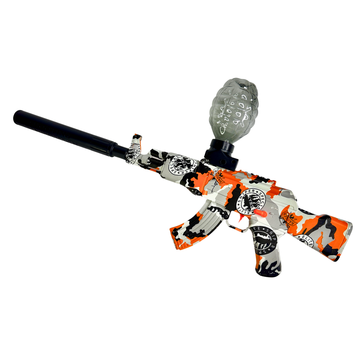 Детский автомат Gun Toys на гелевых шариках аккумуляторный орбибольный (GHW-12-Orange)