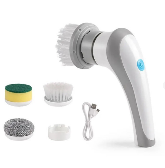 Щітка для миття посуду електрична Electric Cleaning Brush з насадками