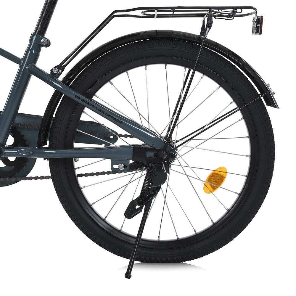 Дитячий велосипед PROF1 Brave 20" з багажником Хакі - фото 5 Дитячий велосипед PROF1 Brave 20" з багажником Хакі - фото 5