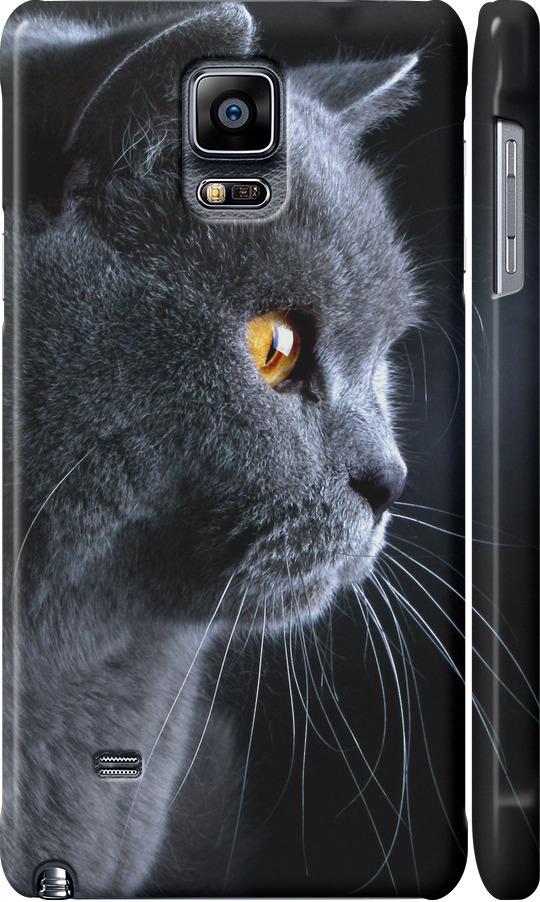 Чехол на Samsung Galaxy Note 4 N910H Красивый кот (3038c-64-42517)