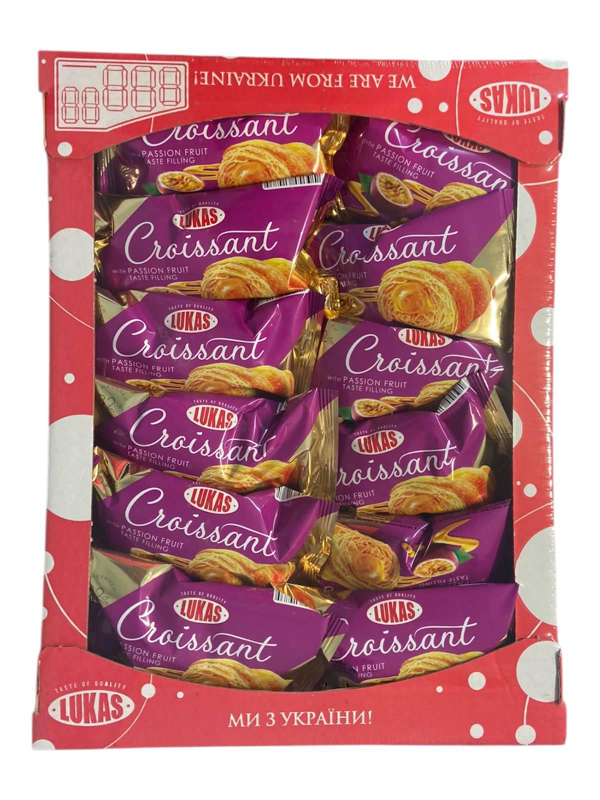 Круасаны Lukas с наполнителем со вкусом маракуи 24 шт. 45 г (59910)