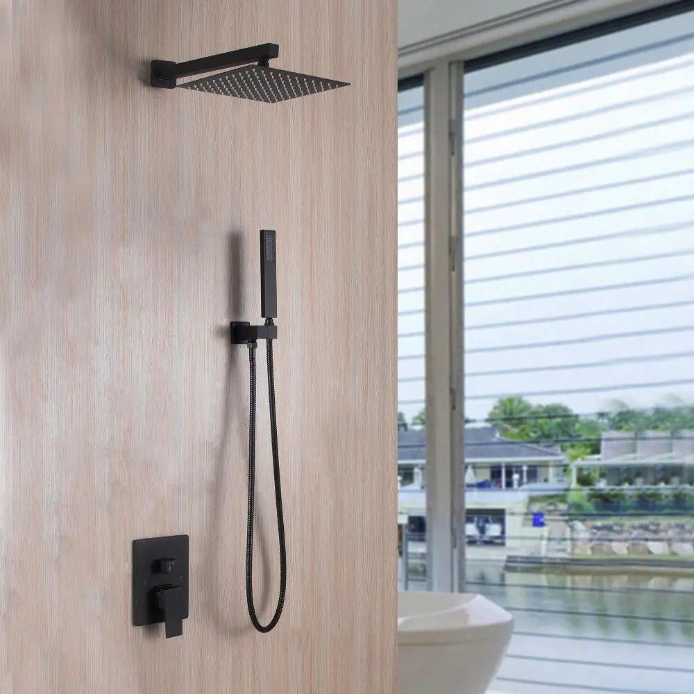 Душова система Wezer PRO17B-02-BLACK прихованого монтажу Чорний матовий (31284826)