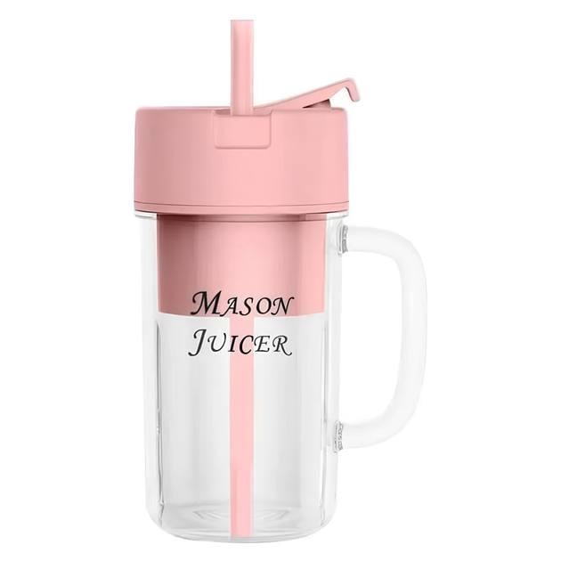 Блендер стакан портативный Mason Juicer LL-898 для сока с трубочкой для смузи