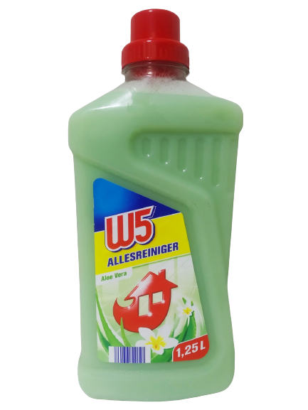 Засіб для миття підлог універсальний W5 Aloe Vera 1,25 л (10304256)