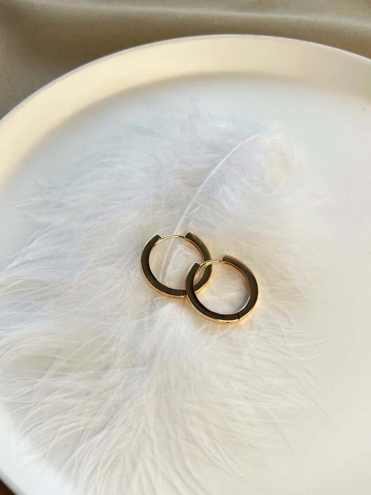 Сережки круглі під золото (5397) Сережки круглі під золото (5397)