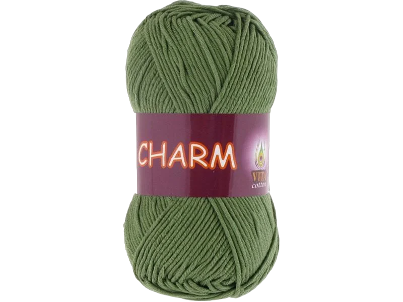 Пряжа Vita Cotton Charm 4190 трава (3336)