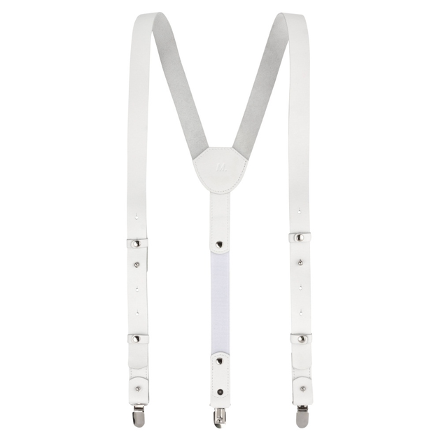 Подтяжки кожаные мужские GE MARK Белый (572352) Подтяжки кожаные мужские GE MARK Белый (572352)
