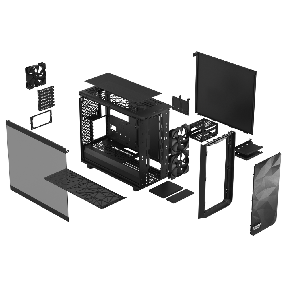 Корпус для комп'ютера Fractal Design Meshify 2 Lite TG Light Tint Black (12133510) - фото 4