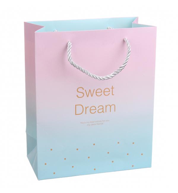Подарунковий пакет Sweet Dream ламінований картон 18x10x23 см