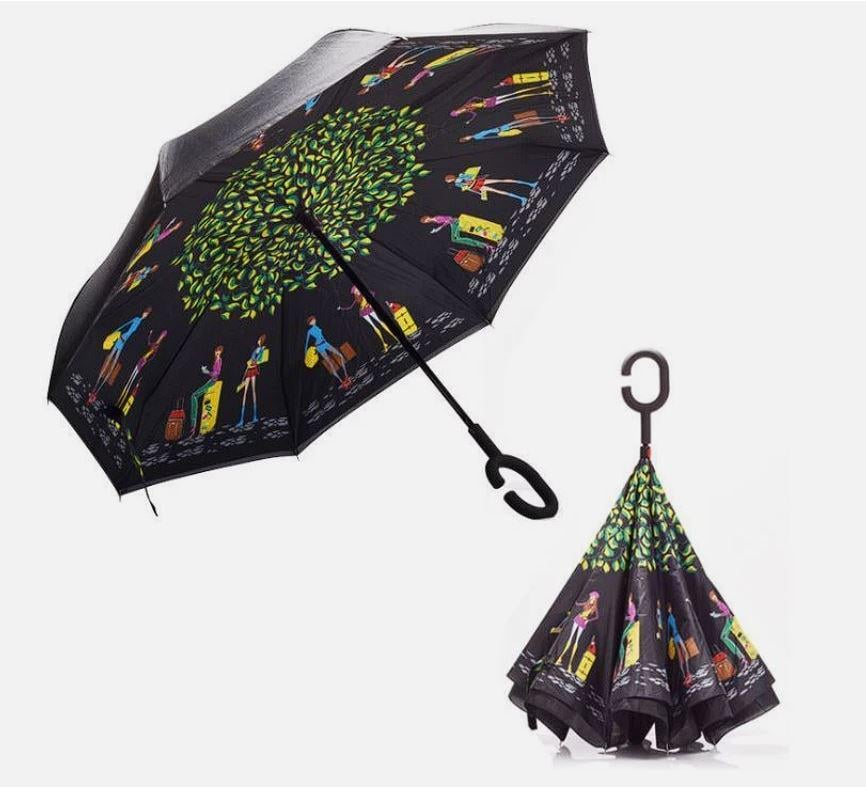 Зонтик обратного сложения Urban People 8 спиц купол 120 см (30240) - фото 5 Зонтик обратного сложения Urban People 8 спиц купол 120 см (30240) - фото 5