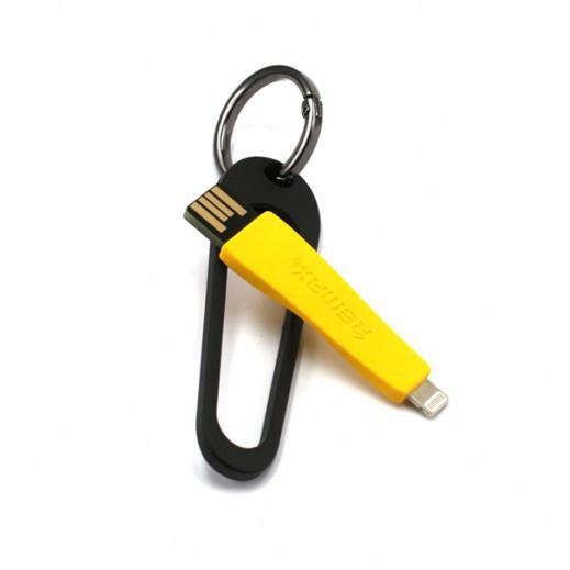 Кабель Remax RC-024i USB Lightning Portable 7 см Жовтий (2000700000810)