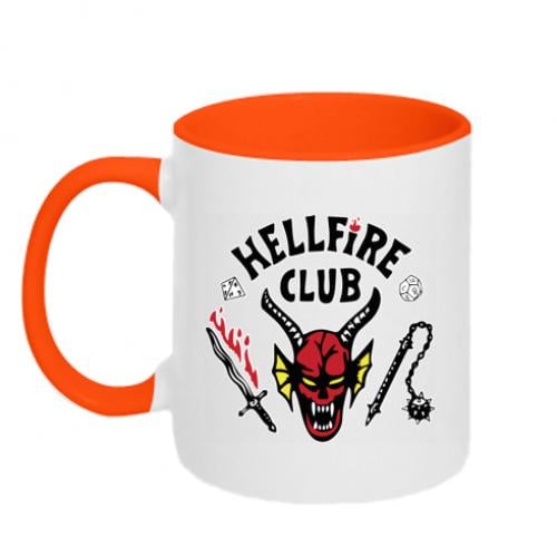 Чашка двухцветная Hellfire club 320 мл Оранжевый с белым (11179726-36-168811)
