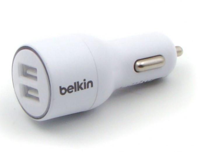 Зарядний пристрій автомобільний Belkin iPhone 4G 2USB/USB White (000022096) - фото 4