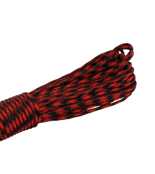 Паракорд 550 парашутний шнур стропа 30 м 4 мм Червоний з чорним (9677b9a0) - фото 3 Паракорд 550 парашутний шнур стропа 30 м 4 мм Червоний з чорним (9677b9a0) - фото 3