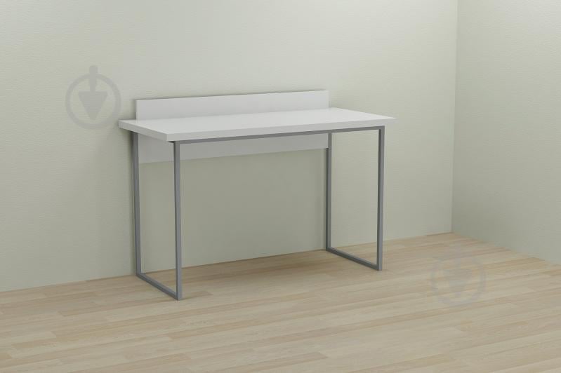 Компьютерный стол Ferrum-decor Скай 75x120x60 серый ДСП Белое 32мм