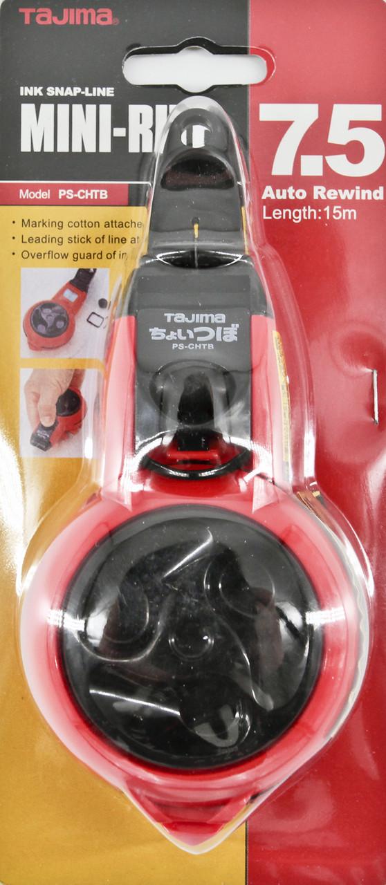 Шнур разметочный TAJIMA PS-CHTB автоматическая смотка/жидкие чернила 15 м (29710408) Шнур разметочный TAJIMA PS-CHTB автоматическая смотка/жидкие чернила 15 м (29710408)