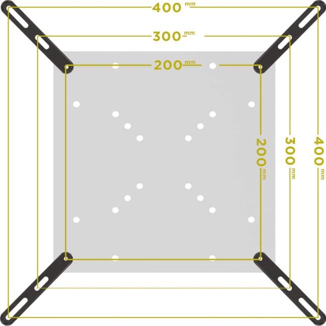 Адаптер для кріплення Brateck LCD-201F 32-55" Чорний - фото 7
