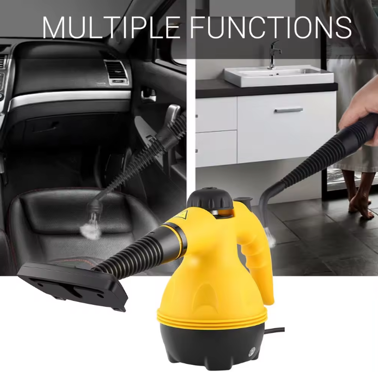 Пароочиститель ручной Steam Cleaner от сети Желтый (DF-A001) - фото 4