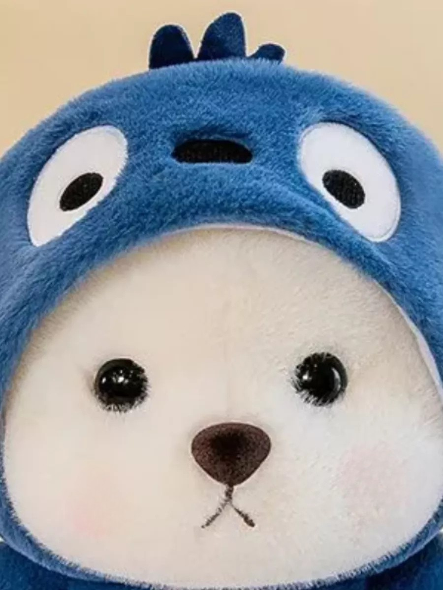 Іграшка плюшева Ведмедик в костюмі стіча в капюшоні 40 см Синій (9096/40) - фото 6