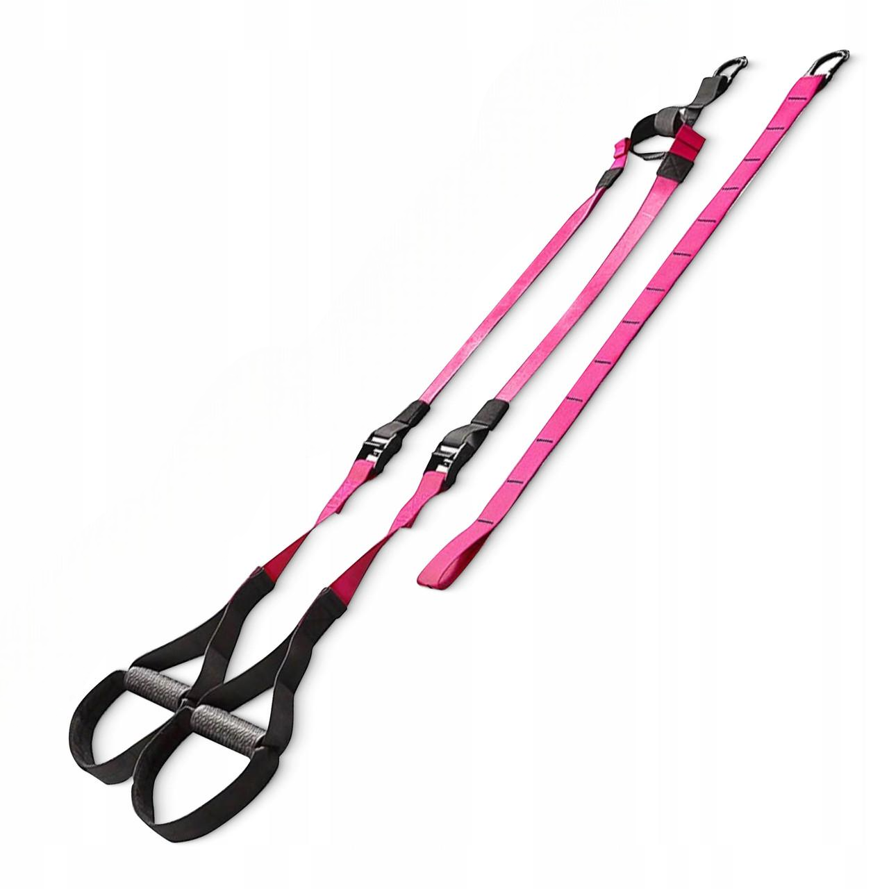 Петлі для функціонального тренінгу 4fizjo TRX Black/Pink (P-5907739314109)