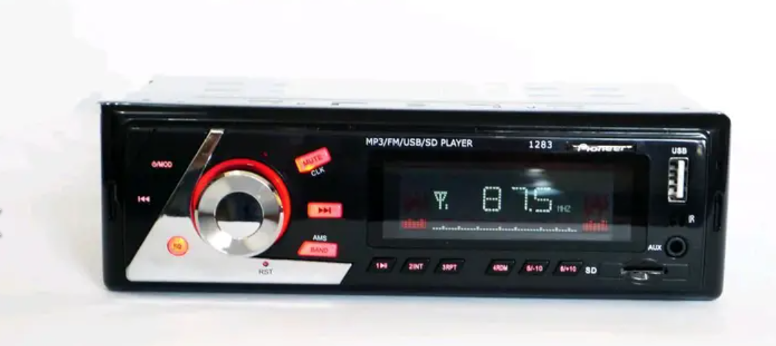 Автомобильная магнитола Pioneer SPOWER 1283 USB SD AUX MP3 WMA плеер 1 DIN удобная и функциональная