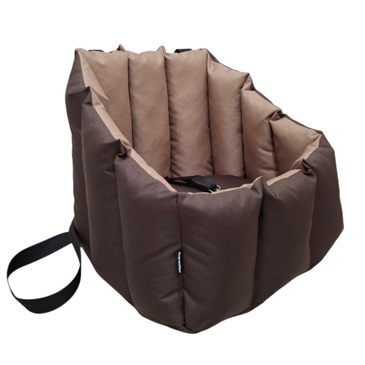 Кресло автомобильное для собак Huge and Tiny Oxford 50х45 см Темно-коричневый/Карамельный (7635) - фото 9 Кресло автомобильное для собак Huge and Tiny Oxford 50х45 см Темно-коричневый/Карамельный (7635) - фото 9