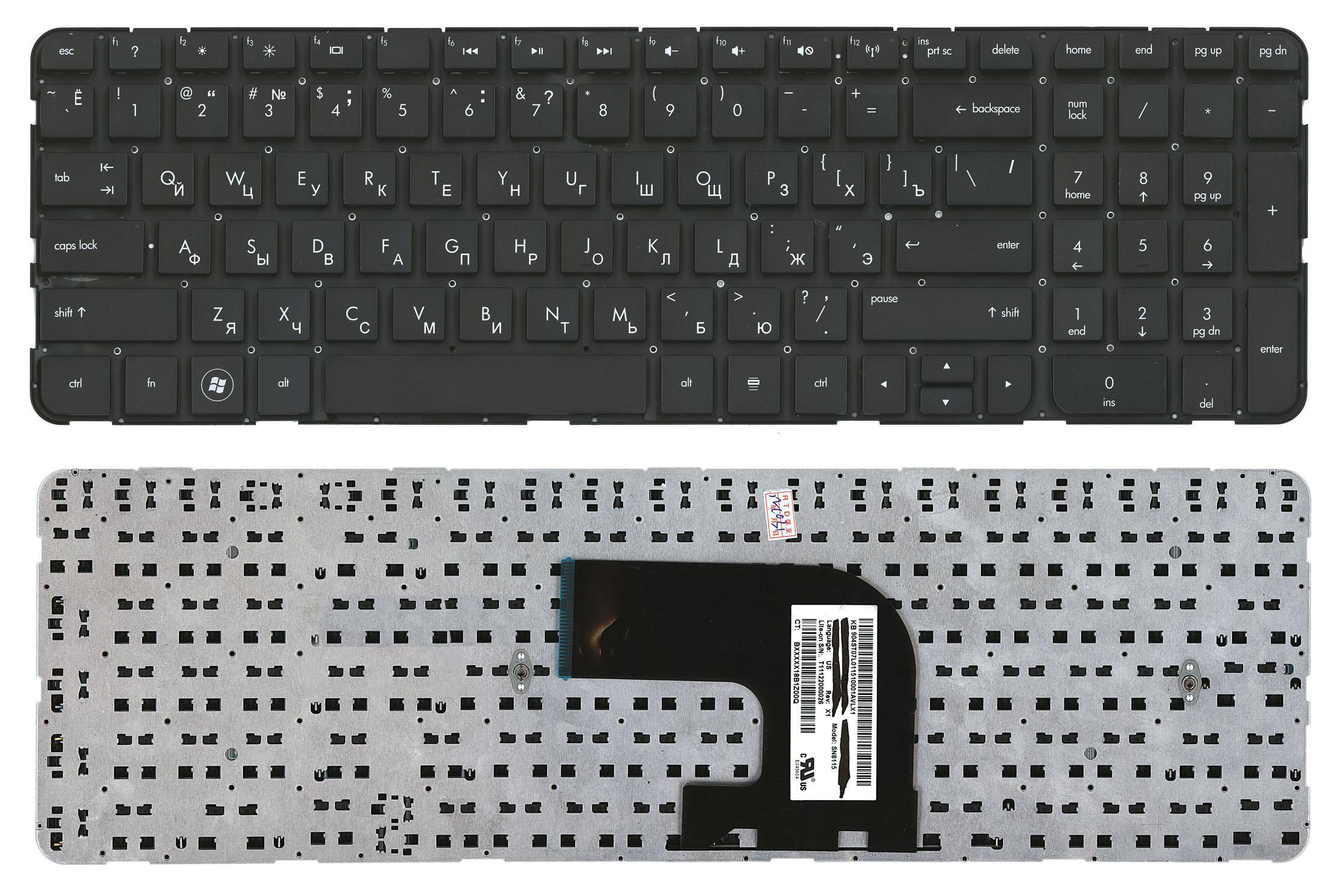 Клавіатура для ноутбука HP Pavilion DV6-7000 Black Клавіатура для ноутбука HP Pavilion DV6-7000 Black