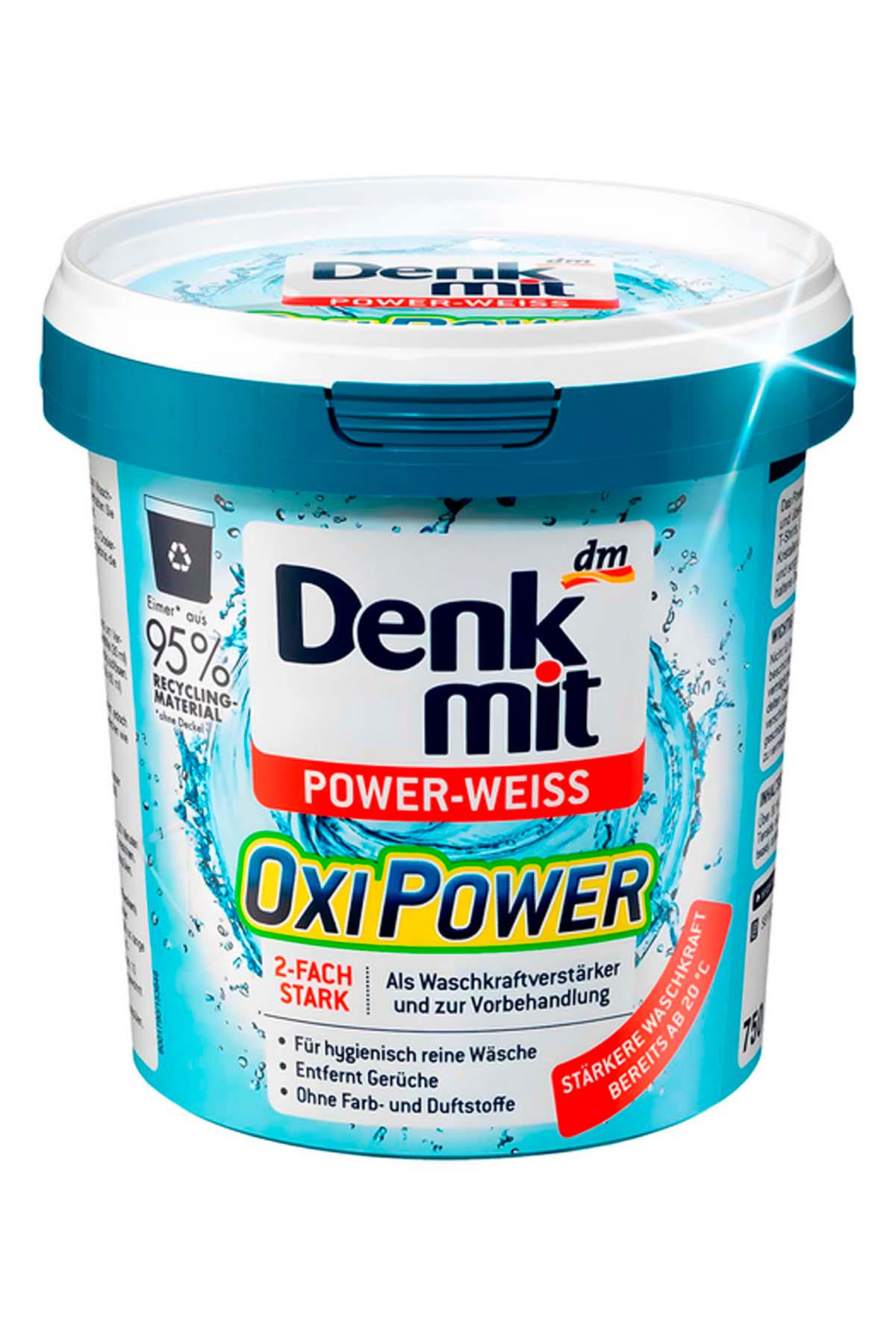 Відбілювач кисневий порошковий Denkmit Oxi Power для видалення плям 2 шт. 1500 г (449143445) - фото 4