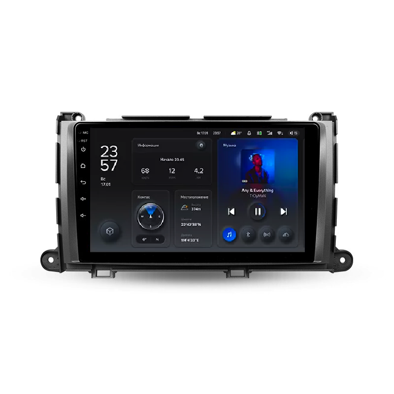 Автомагнитола штатная Teyes X1 для Toyota Sienna 3 XL30 2010-2014 Android X1 2+32G Wi-Fi/4G (1707411592)