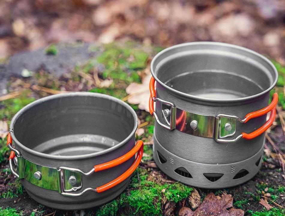 Туристический набор кастрюль Neo Tools 2в1 Серебристый/Оранжевый (63-144) - фото 7 Туристический набор кастрюль Neo Tools 2в1 Серебристый/Оранжевый (63-144) - фото 7