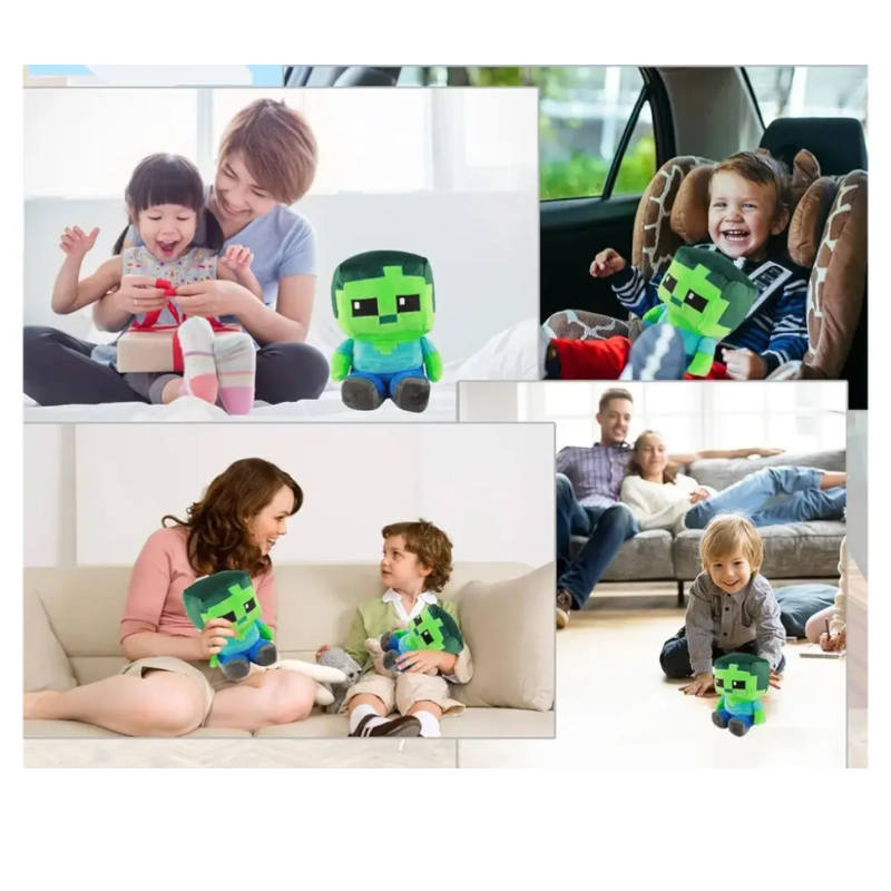 Мягкая игрушка из игры Minecraft Зомби 21 см Зеленый (2579202629) - фото 8