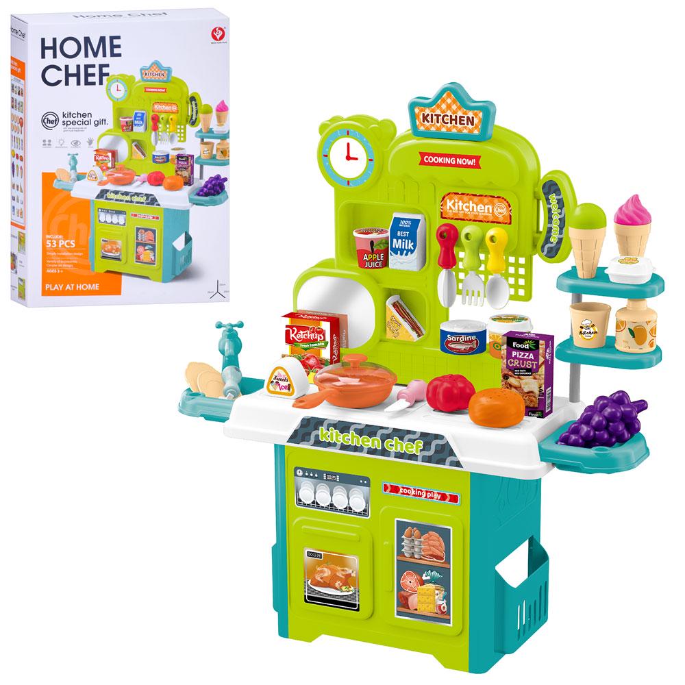 Игровая кухня 922-208 звуковые и световые эффекты/набор 53 элемента Игровая кухня 922-208 звуковые и световые эффекты/набор 53 элемента