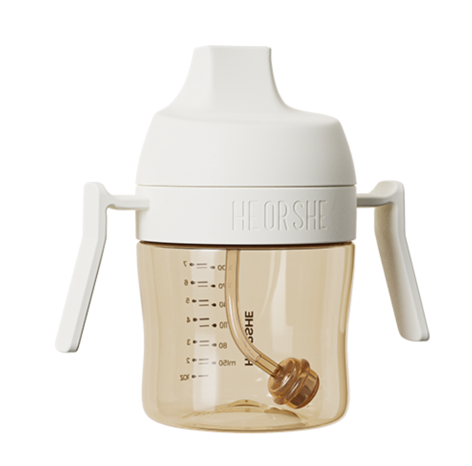 Поїльник дитячий HEORSHE 210 мл Білий