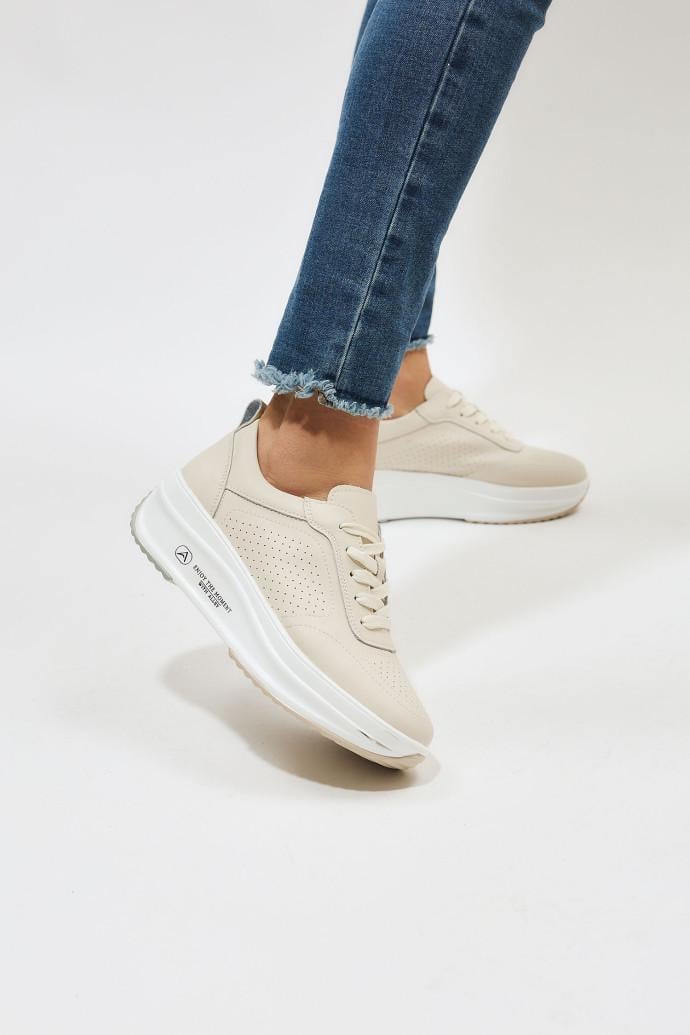 Кроссовки женские летние ALLSY р. 38 Бежевый (195306)