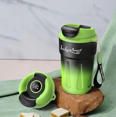 Термокухоль Смарт градієнт з інтелектуальним дисплеєм температури 420 мл Зелений (2470351210) - фото 2