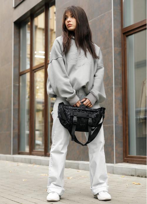 Бананка жіноча водостійка з підкладкою Чорний (28523996) - фото 4 Бананка жіноча водостійка з підкладкою Чорний (28523996) - фото 4