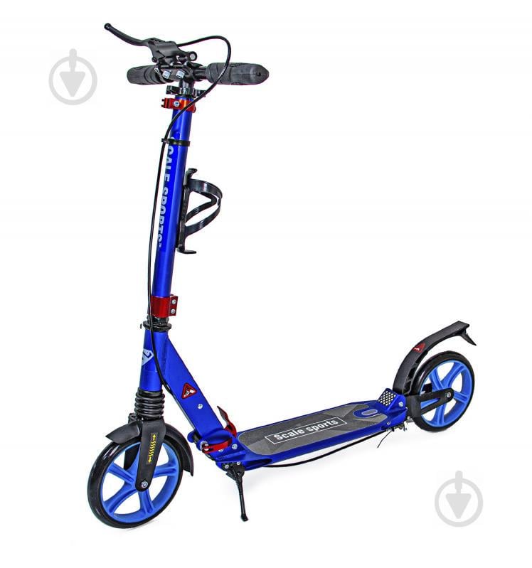 Двухколесный самокат Scale Sports SS-10. Dark blue (ручной тормоз, Led-фонарик) 1673433034 Двухколесный самокат Scale Sports SS-10. Dark blue (ручной тормоз, Led-фонарик) 1673433034