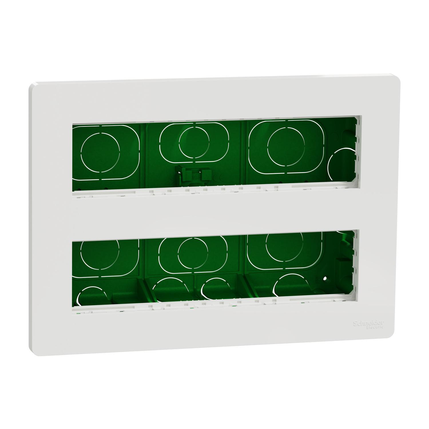 Блок Unica System+ скрытая вставка 2х4 антибактериальный (NU171820)