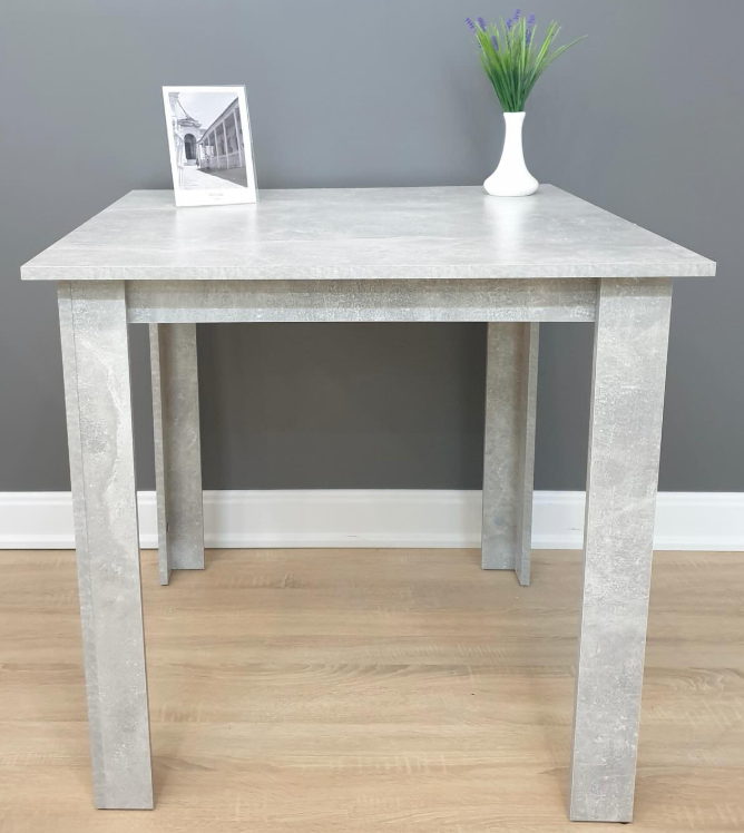 Стіл обідній Amik 800х800х770 мм Бетон - фото 1