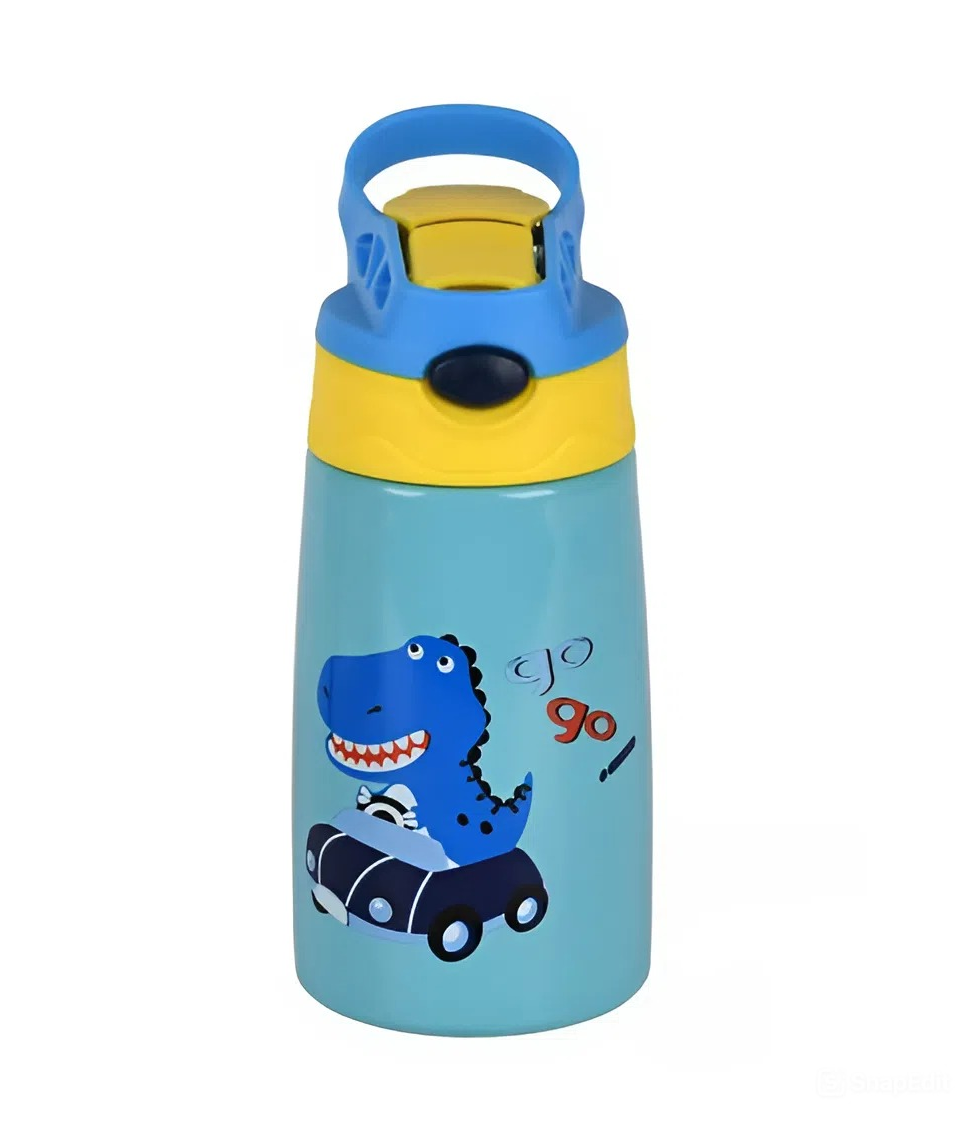 Термос-поїлка дитяча Stenson MT-3453BL з диназавром 350 мл Синій (32534683)