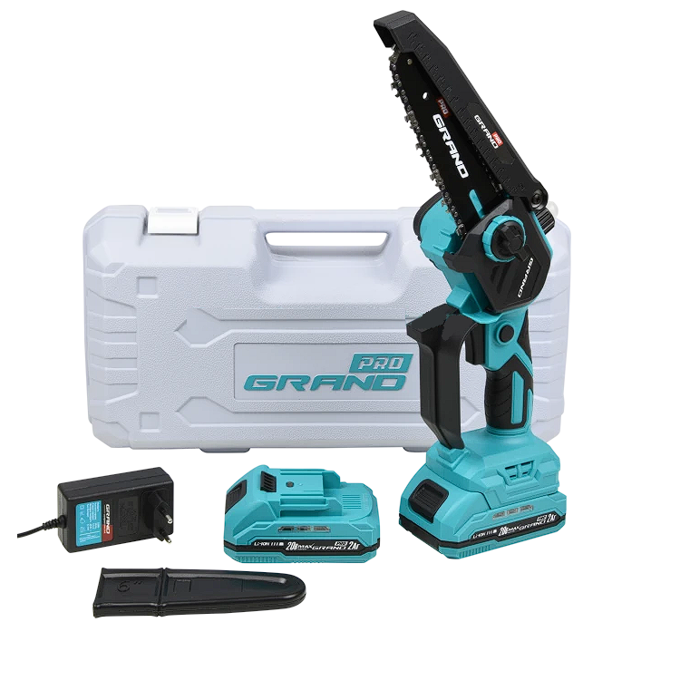 Пила цепная аккумуляторная Grand АПЦ-6/2-2 2 шины/2 цепи кейс