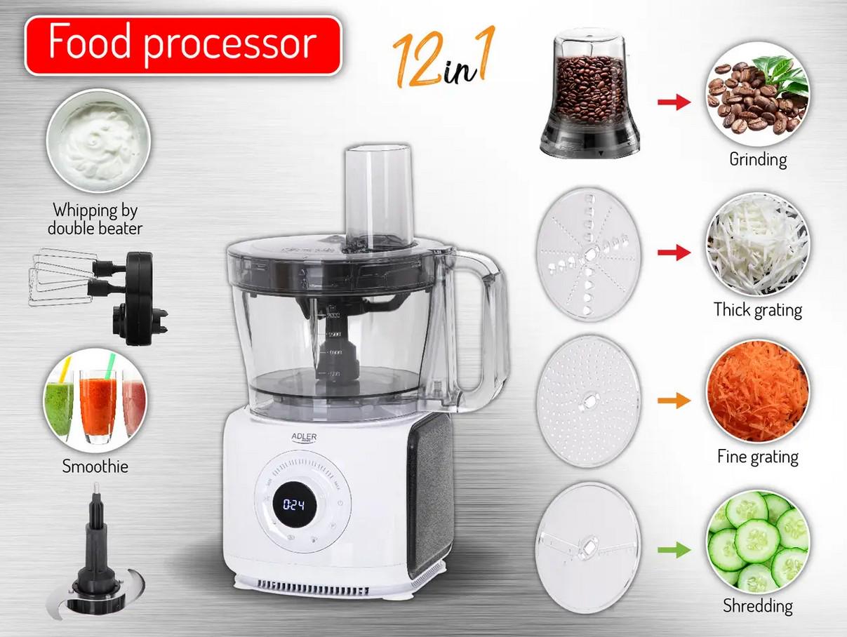 Кухонний комбайн Adler AD 4224 2000 Вт - фото 7