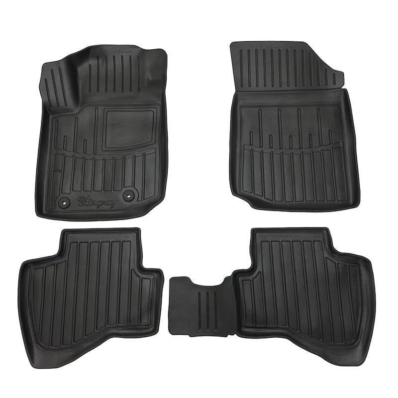 Коврики Stingray 3D для Toyota Aygo 2014-2021 гг. полиуретан 4 шт. Черный (176355)