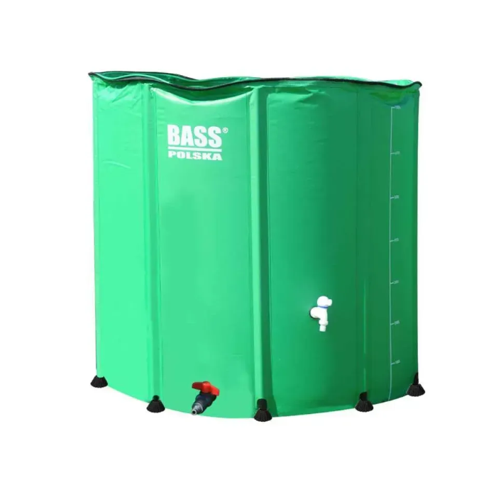 Бочка для дощової води Bass Polska складана ПВХ Зелений (7999)