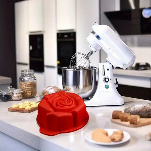 Силиконовая форма для выпечки и желе в форме розы Красный (ULC-121) - фото 2 Силиконовая форма для выпечки и желе в форме розы Красный (ULC-121) - фото 2